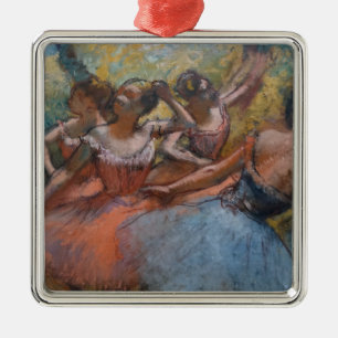 Ornamento De Metal Four Ballerinas on Palco (Balé) (por Edgar Degas)