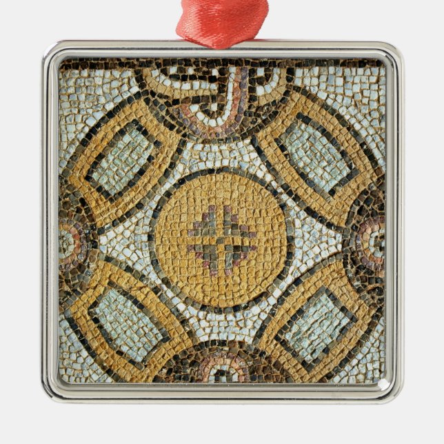 Ornamento De Metal Fragmento do assoalho dos banhos romanos (Frente)