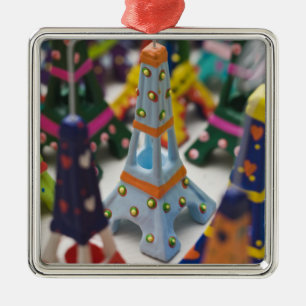 Ornamento De Metal França, Paris, Torres Eiffel Miniatura