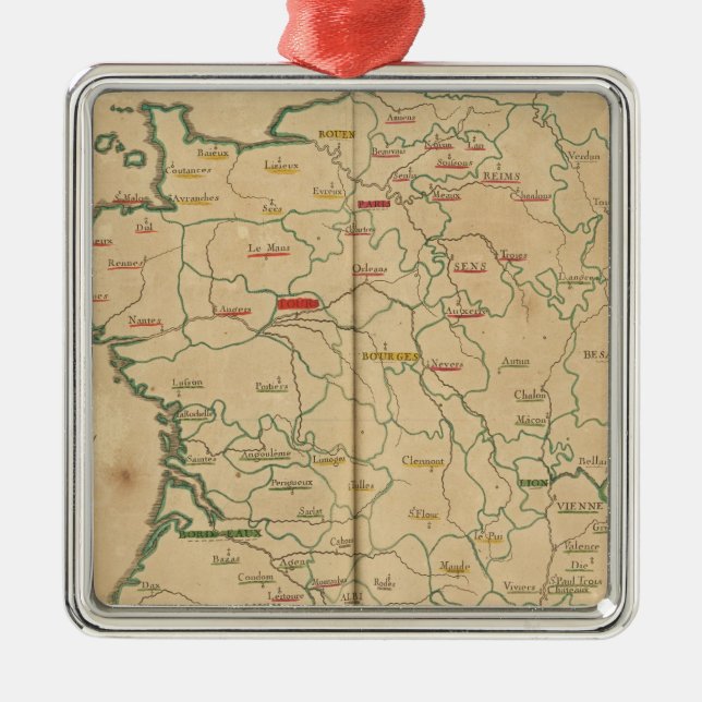 Ornamento De Metal France 32 (Frente)