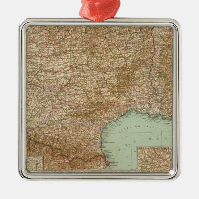 Ornamento De Metal France do sul 3536 (Frente)