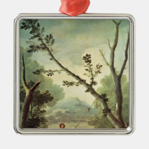Ornamento De Metal Francisco Jose de Goya y Lucientes   o balanço, 1