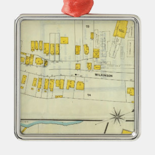 Ornamento De Metal Frankfort, Kentucky 18