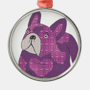 Ornamento De Metal Französische Bulldogge Anhänger