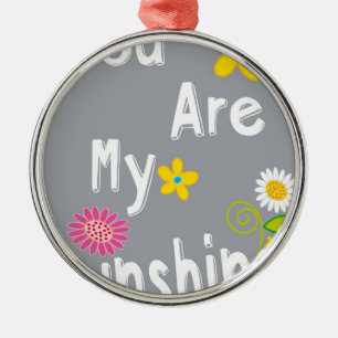 Ornamento De Metal Frase inspirador da tipografia - cinza