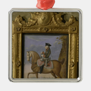 Ornamento De Metal Frederick II a cavalo