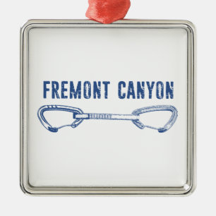 Ornamento De Metal Fremont Canyon Wyoming Escalada em Rocha Quickdraw