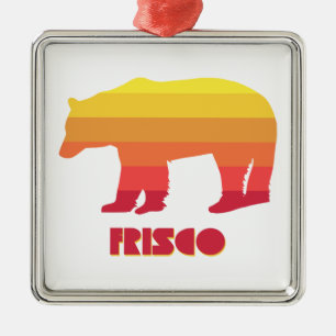 Ornamento De Metal Frisco Colorado Rainbow Bear