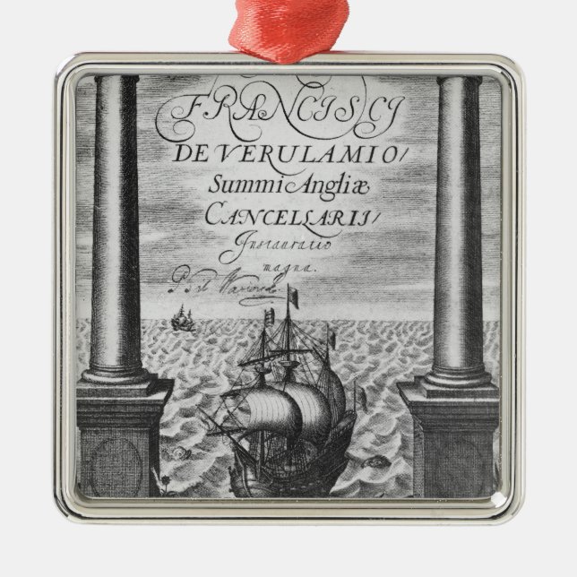 Ornamento De Metal Frontispício da primeira edição (Frente)