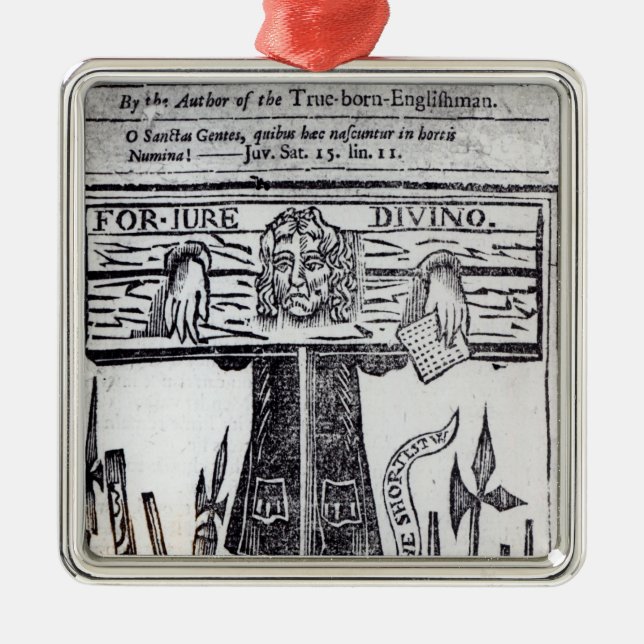 Ornamento De Metal Frontispício do primeiro livro 'de Jure (Frente)