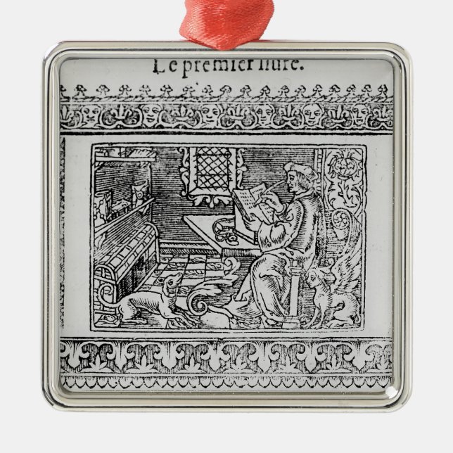 Ornamento De Metal Frontispiece ao primeiro livro de Utopia (Frente)