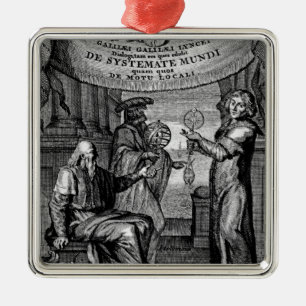 Ornamento De Metal Frontispiece 'de Dialogus De Systemate Mundi'