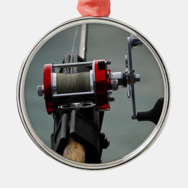 Ornamento De Metal Fuga da pesca (Frente)