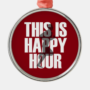 Ornamento De Metal Funcionar é happy hour