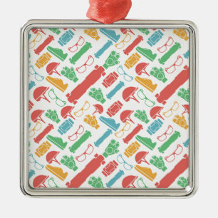 Ornamento De Metal Fundo do vetor para acessórios para longboarders