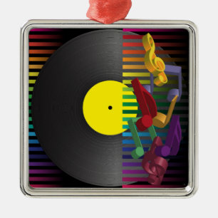 Ornamento De Metal Fundo retro do partido