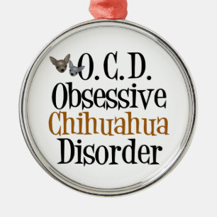 Ornamento De Metal Funny Chihuahua