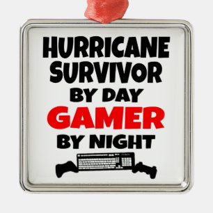 Ornamento De Metal Furacão Survivor Gamer