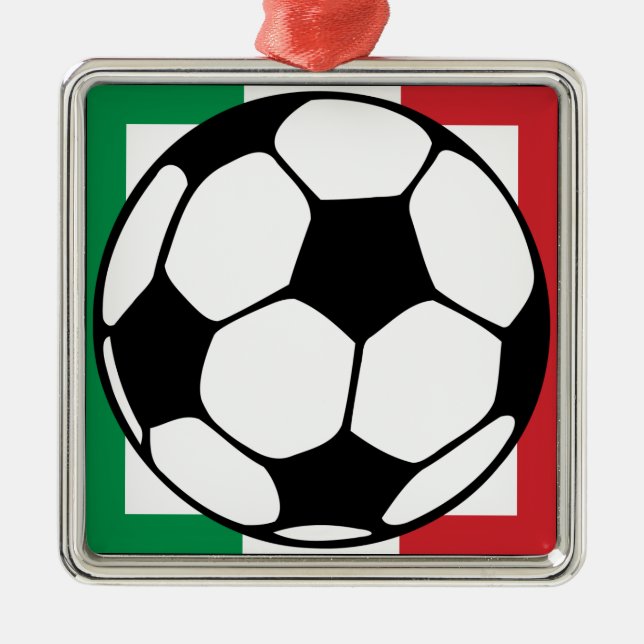 Ornamento De Metal futebol. (Frente)