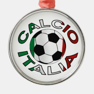 Ornamento De Metal Futebol de Italia Calcio Italia