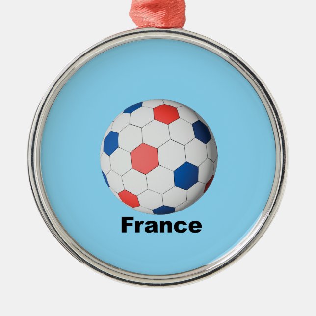 Ornamento De Metal Futebol Francês (Frente)
