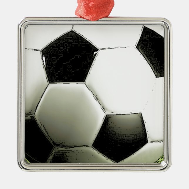 Ornamento De Metal Futebol - Futebol (Frente)