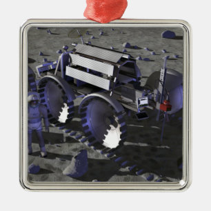 Ornamento De Metal Futuras missões de exploração do espaço 10