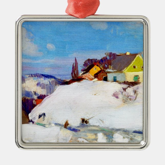 Ornamento De Metal Gagnon - Fazenda, Baie Santo Paul (Frente)