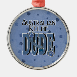 Ornamento De Metal GAJO australiano do Kelpie