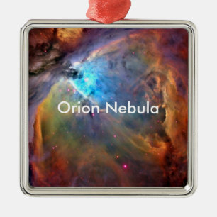 Ornamento De Metal Galáxia Espacial Orion Nebula