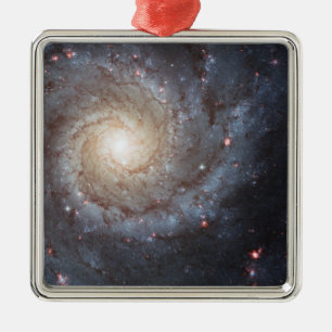 Ornamento De Metal Galáxia Espiral M74 Foto Espacial