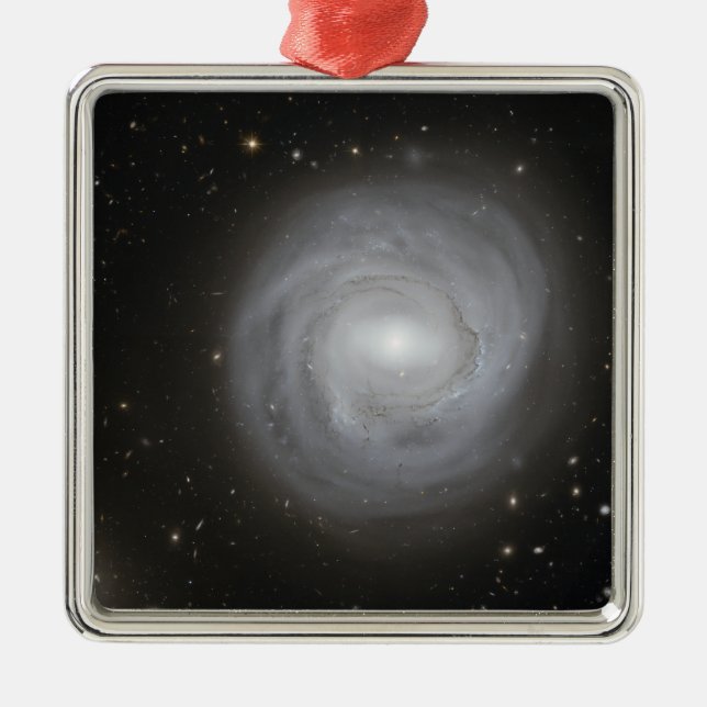 Ornamento De Metal Galáxia Espiral NGC 4921 (Frente)
