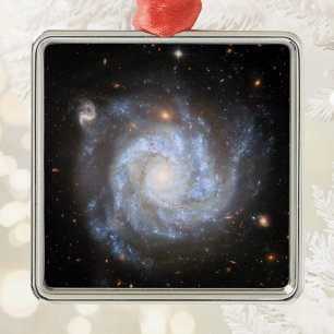 Ornamento De Metal Galáxia Espiral Rica em Supernovas NGC 1309