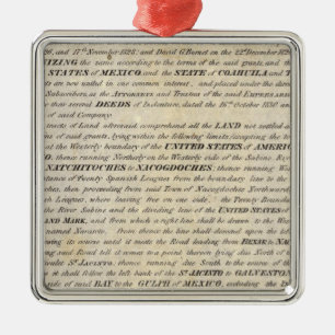 Ornamento De Metal Galveston Baía e Texas Terra Empresa