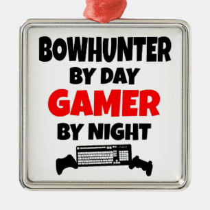 Ornamento De Metal Gamer Bowhunter