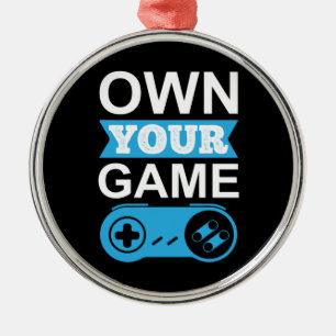 Ornamento De Metal Gamer Gift Possui Seu Jogo