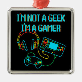 Ornamento De Metal Gamer Retro Neon