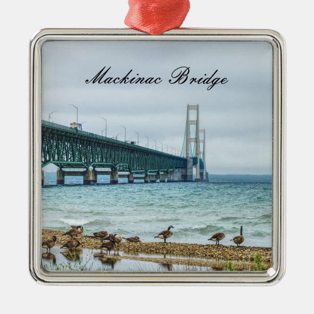 Ornamento De Metal Gansos No Mighty Mac (Frente)