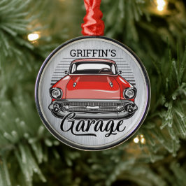 Ornamento De Metal Garagem de Automóveis Clássicos Retroativos do NOM