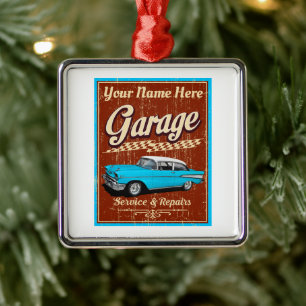 Ornamento De Metal Garagem Personalizada para Automóveis Deluxe