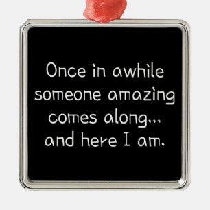 Ornamento De Metal Garota engraçada