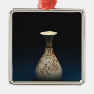 Ornamento De Metal Garrafa vermelha do underglaze por Yuhachan