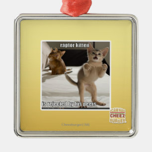 Ornamento De Metal Gatinho do raptor