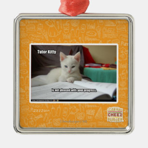 Ornamento De Metal Gatinho do tutor