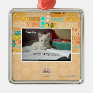 Ornamento De Metal Gatinho do tutor