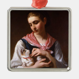 Ornamento De Metal Gatinho Favorito (por Émile Munier)