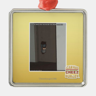 Ornamento De Metal Gatinho laser