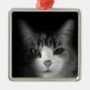 Ornamento De Metal Gato Fofo