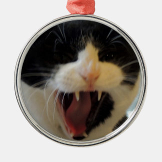 Ornamento De Metal Gato irritado