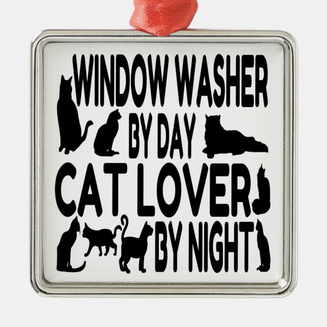 Ornamento De Metal Gato Lover Window Wher (Frente)